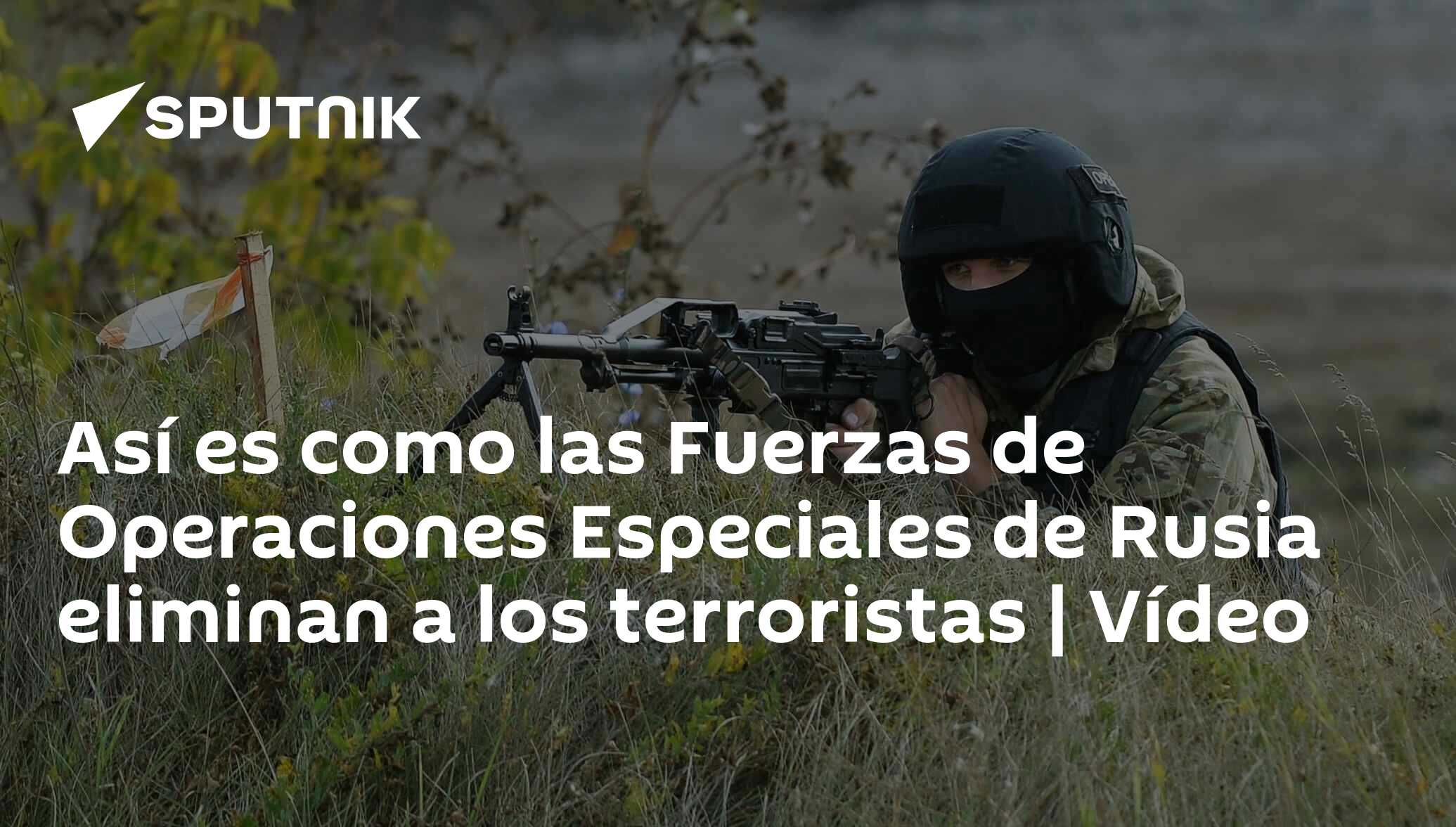 Así es como las Fuerzas de Operaciones Especiales de Rusia eliminan a los  terroristas | Vídeo , Sputnik Mundo