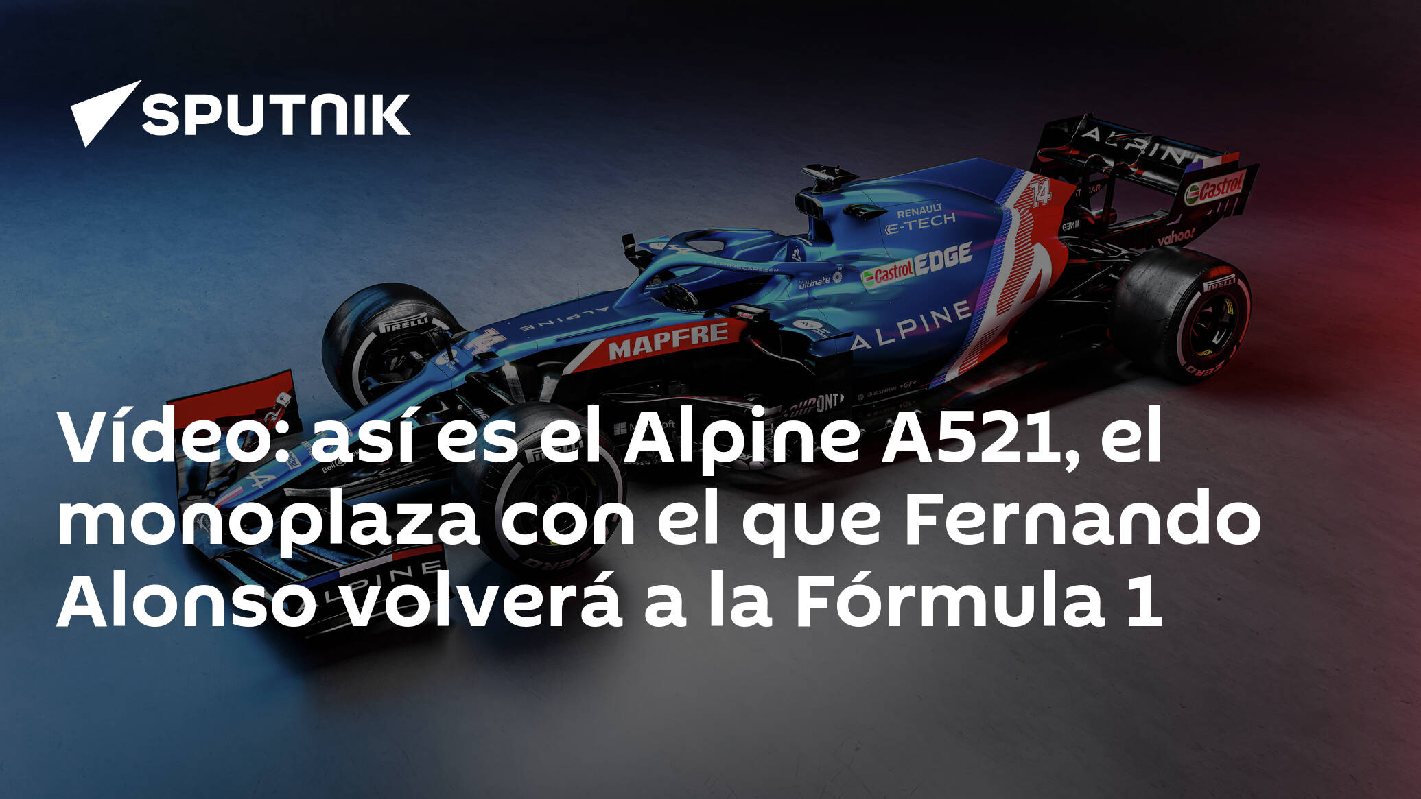 Vídeo Así Es El Alpine A521 El Monoplaza Con El Que Fernando Alonso Volverá A La Fórmula 1 5597