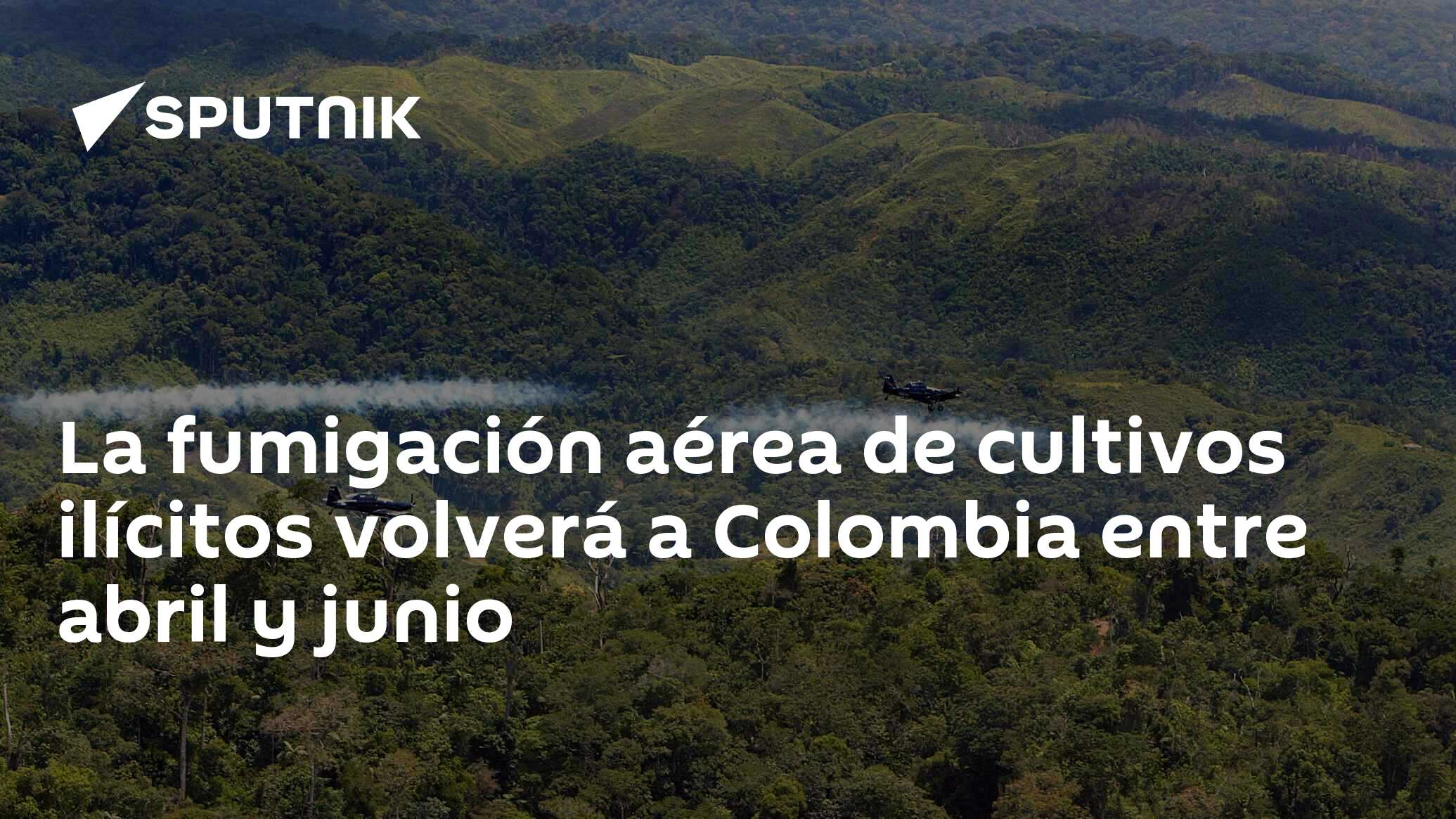 La Fumigación Aérea De Cultivos Ilícitos Volverá A Colombia Entre Abril Y Junio 13042021 7338