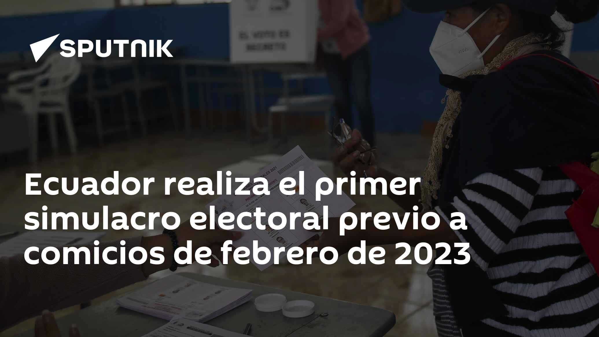 Ecuador Realiza El Primer Simulacro Electoral Previo A Comicios De ...