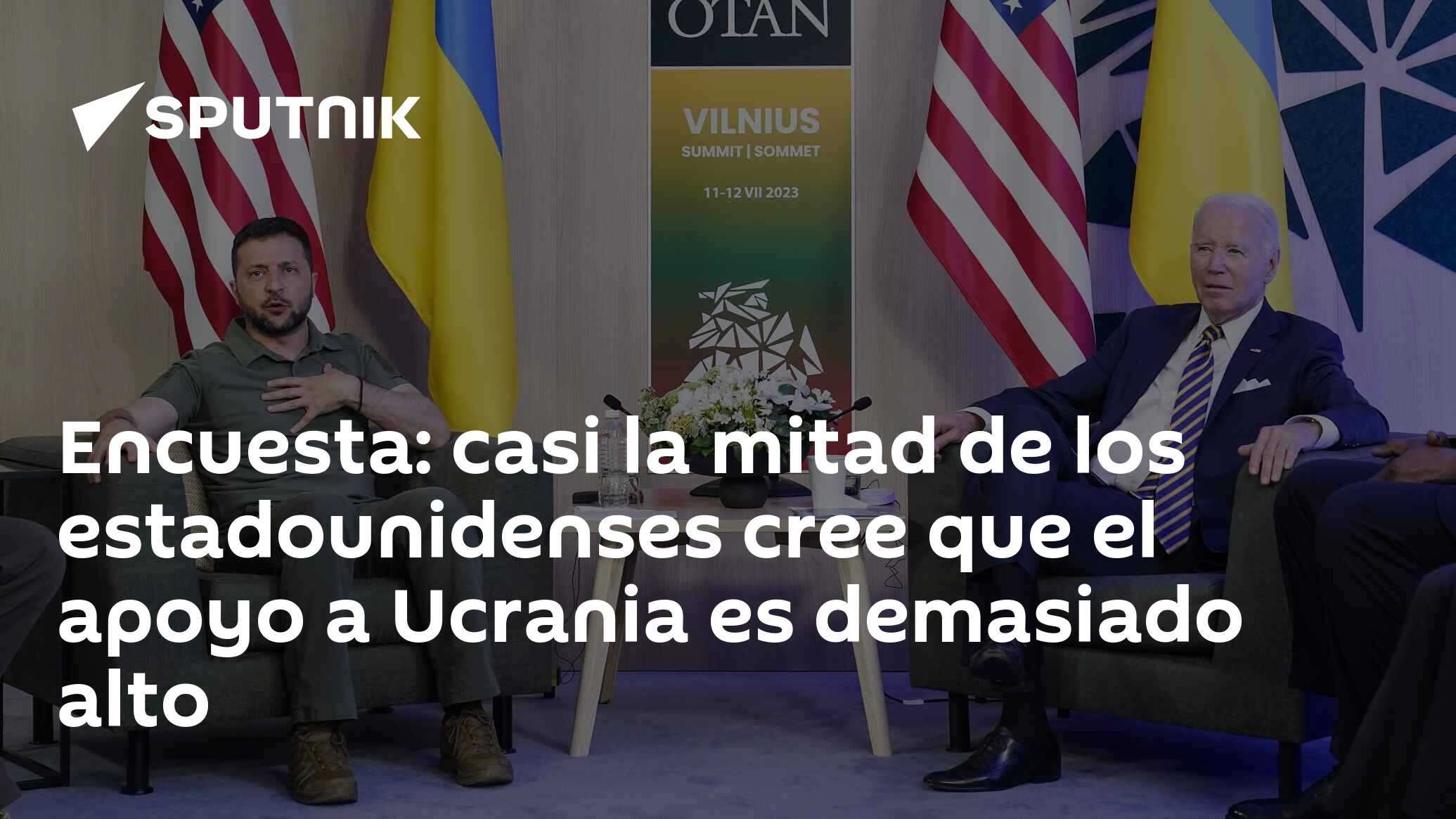 EUA não podem 'sob nenhuma circunstância' permitir que apoio à Ucrânia cesse,  diz Biden - 01.10.2023, Sputnik Brasil