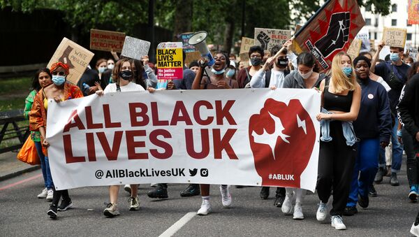 Las protestas de Black Lives Matter en Londres, Reino Unido (archivo) - Sputnik Mundo