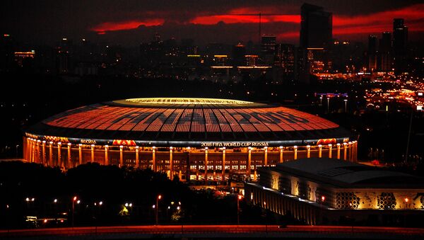 El estadio Luzhniki el día de la final del Mundial de fútbol de Rusia (2018) - Sputnik Mundo