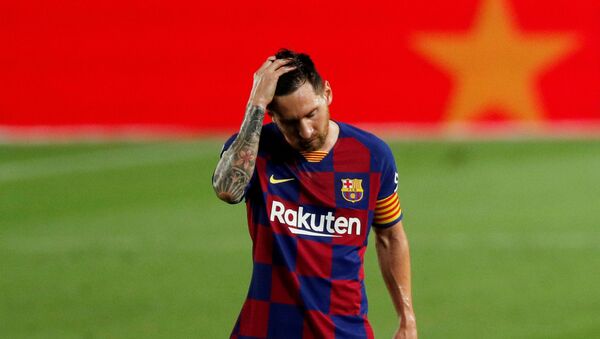 Lionel Messi, jugador del FC Barcelona - Sputnik Mundo