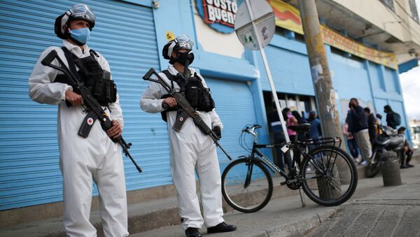 Agentes de la Policía militar de Colombia - Sputnik Mundo