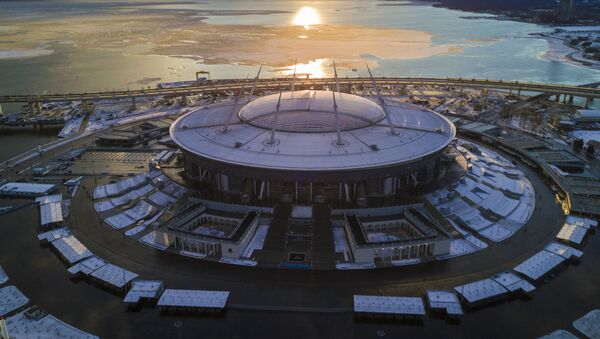 El estadio Gazprom Arena en San Petersburgo - Sputnik Mundo