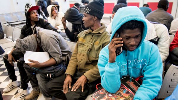 Migrantes haitianos en Chile - Sputnik Mundo