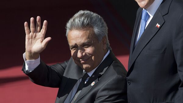 El presidente de Chile, Sebastián Piñera, y su homólogo ecuatoriano Lenín Moreno - Sputnik Mundo