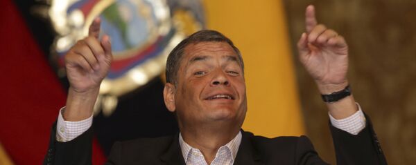 Rafael Correa, candidato a la vicepresidencia de Ecuador Rafael Correa, candidato a la vicepresidencia de Ecuador - Sputnik Mundo