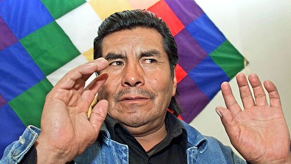 Felipe Quispe Huanca, veterano líder sindical y político boliviano - Sputnik Mundo