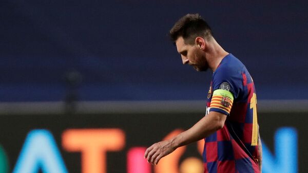Lionel Messi, jugador de fútbol del FC Barcelona - Sputnik Mundo