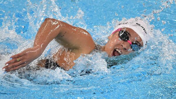 Delfina Pignatiello, integrante de la selección argentina de natación - Sputnik Mundo