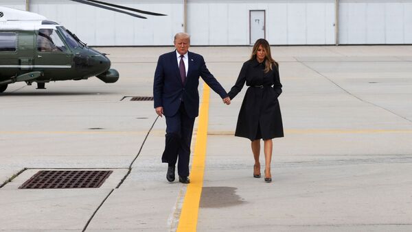 Donald Trump, presidente de Estados Unidos, y su esposa, Melania - Sputnik Mundo