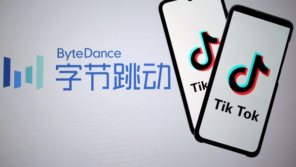 Logos de ByteDanc y TikTok - Sputnik Mundo