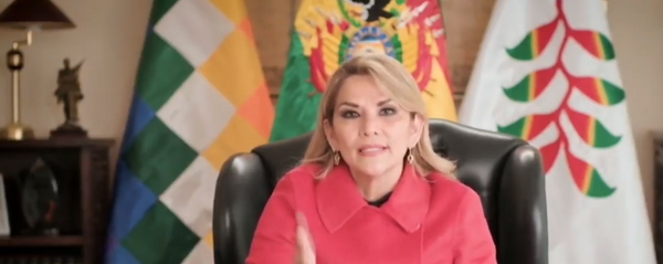 Jeanine Áñez en el Debate General del 75 periodo de sesiones de la Asamblea General de la ONU Jeanine Áñez en el Debate General del 75 periodo de sesiones de la Asamblea General de la ONU - Sputnik Mundo
