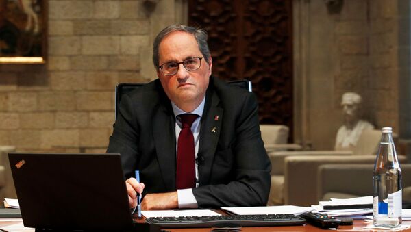 Quim Torra, el presidente de Cataluña inhabilitado - Sputnik Mundo