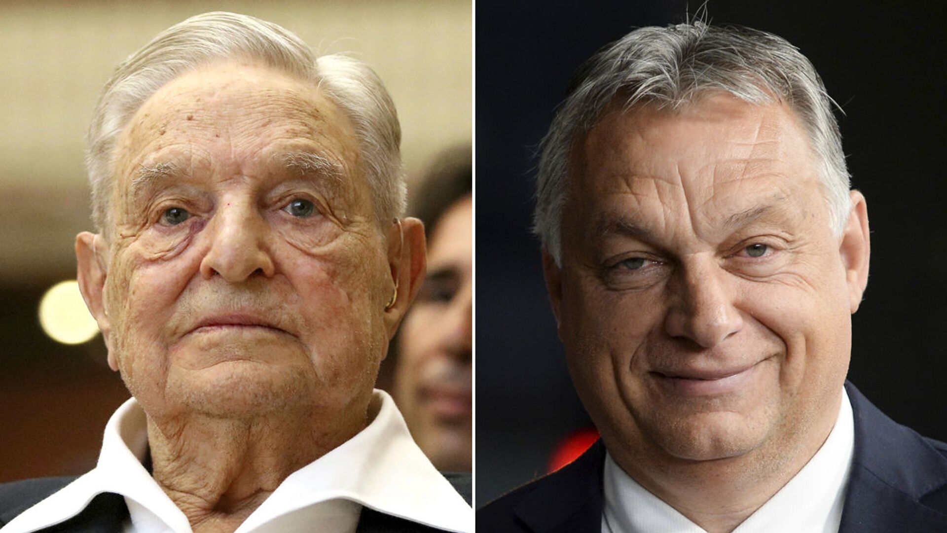 George Soros, inversor húngaro-estadounidense // Viktor Orban, primer ministro de Hungría - Sputnik Mundo, 1920, 10.06.2022