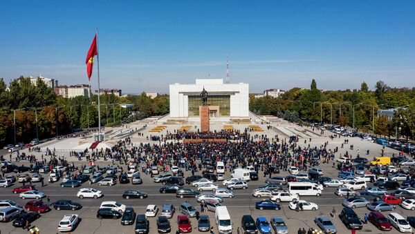 Protestas en Biskek, Kirguistán - Sputnik Mundo