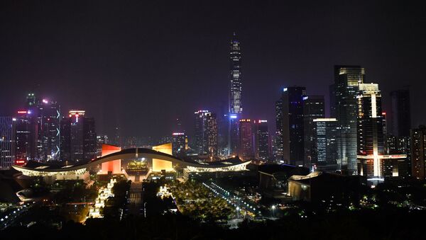 La ciudad china de Shenzhen por la noche - Sputnik Mundo