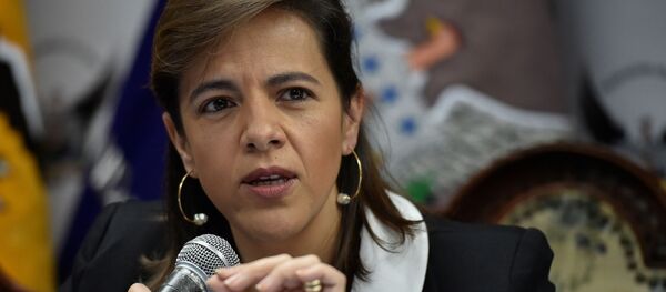 María Paula Romo, ministra de Gobierno de Ecuador María Paula Romo, ministra de Gobierno de Ecuador - Sputnik Mundo
