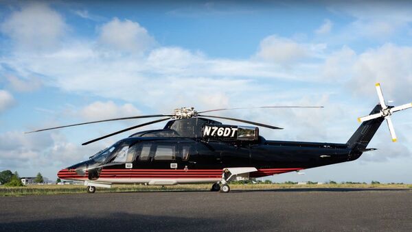 El helicóptero Sikorsky S-76B del presidente de EEUU, Donald Trump - Sputnik Mundo