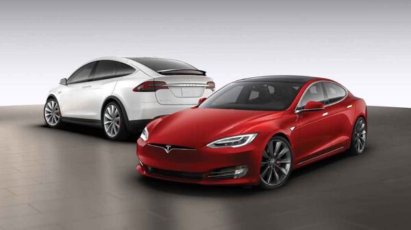 Ilustración de Tesla Model S y Model X - Sputnik Mundo