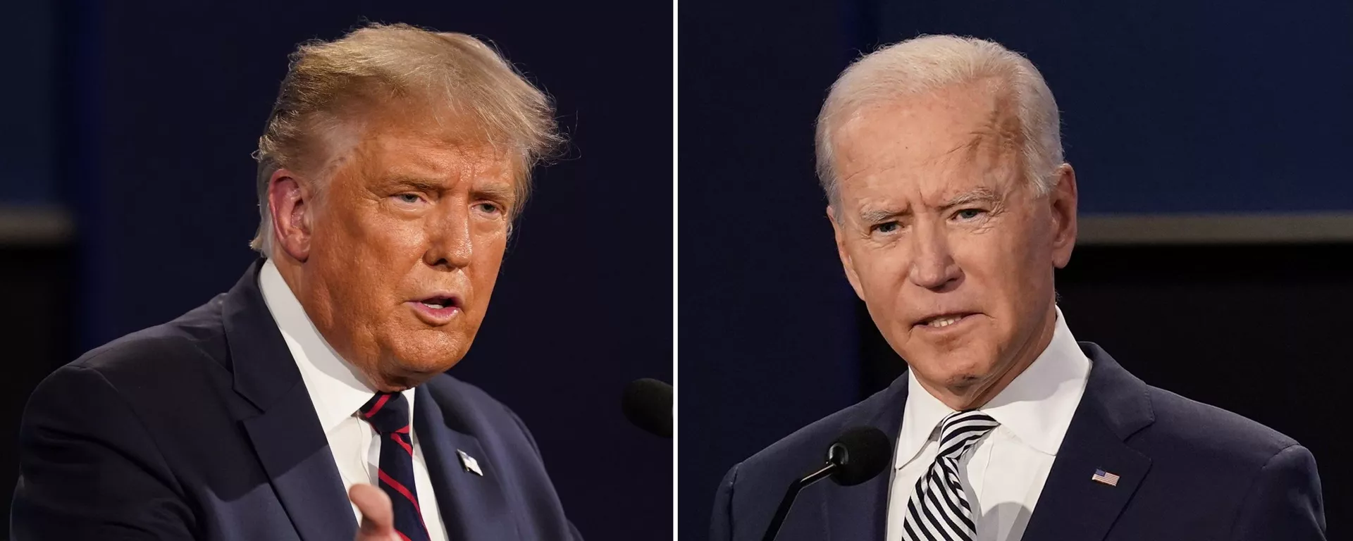 Donald Trump, presidente de EEUU, y Joe Biden, candidato a la Presidencia en el país - Sputnik Mundo, 1920, 22.07.2023