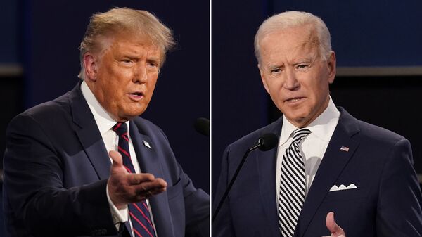 Donald Trump, presidente de EEUU, y Joe Biden, candidato a la Presidencia en el país - Sputnik Mundo