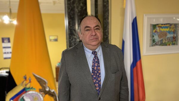 El embajador ecuatoriano en Rusia, Julio César Prado Espinosa - Sputnik Mundo