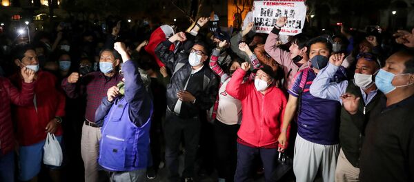 Protestas en Perú Protestas en Perú - Sputnik Mundo