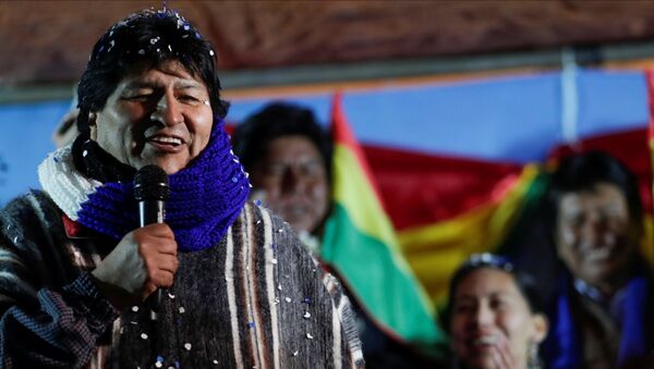 Evo Morales, expresidente de Bolivia, tras volver a su país - Sputnik Mundo