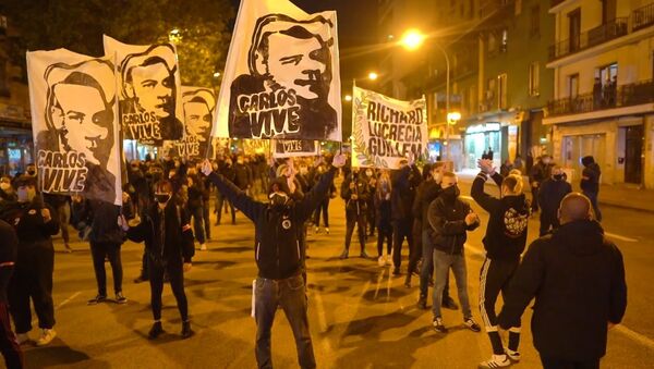 Manifestación en memoria de Carlos Palomino en Madrid - Sputnik Mundo