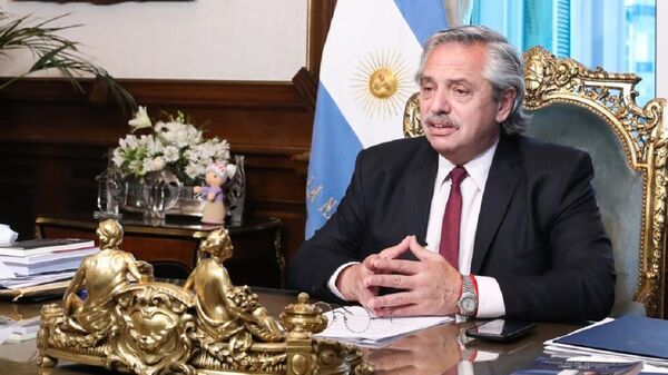 El presidente de Argentina, Alberto Fernández - Sputnik Mundo