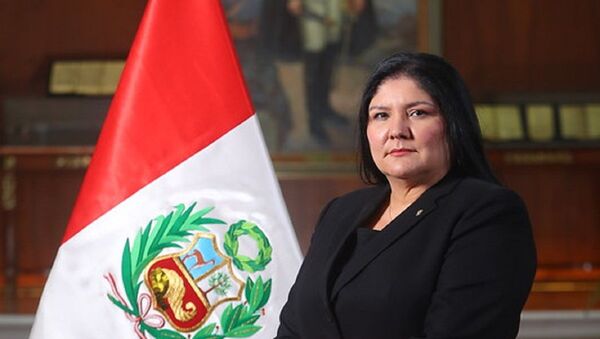 La ministra de Defensa de Perú Nuria del Rocío Esparch Fernández - Sputnik Mundo