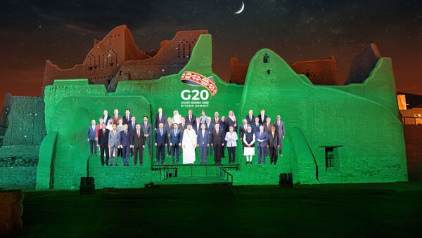 Foto grupal para la cumbre anual del G20 - Sputnik Mundo