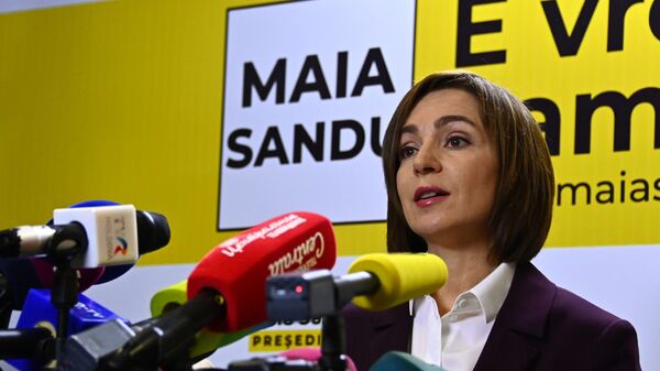 Maia Sandu, la presidenta de Moldavia - Sputnik Mundo