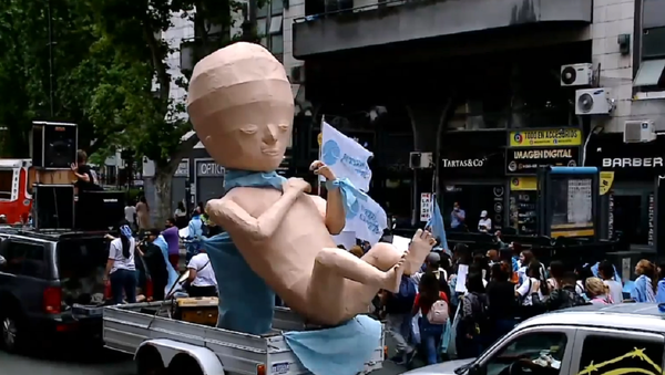 Marcha provida contra la legalización del aborto en Buenos Aires - Sputnik Mundo