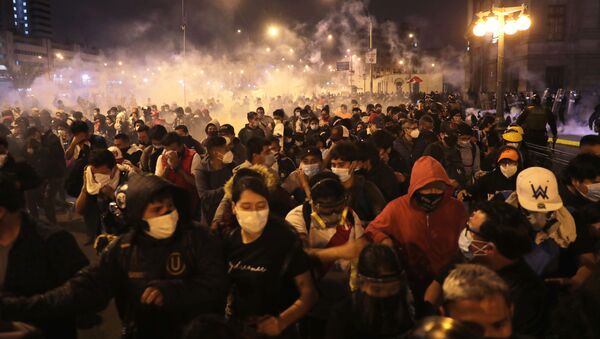 Protestas en Perú (archivo) - Sputnik Mundo