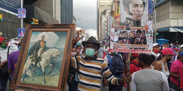 Acto de cierre de campaña en Caracas Acto de cierre de campaña en Caracas - Sputnik Mundo