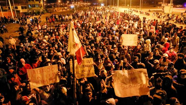 Protestas en Perú - Sputnik Mundo