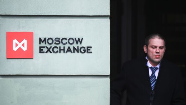 Logo de la Bolsa de Moscú - Sputnik Mundo