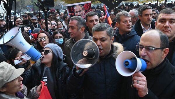 Protestas en Ereván, Armenia - Sputnik Mundo