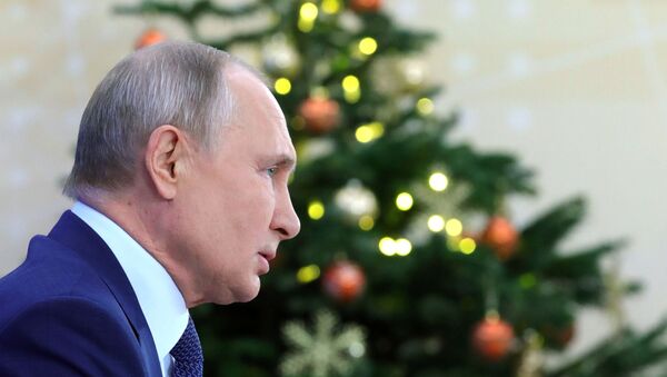 La gran rueda de prensa anual del presidente ruso, Vladímir Putin (archivo) - Sputnik Mundo