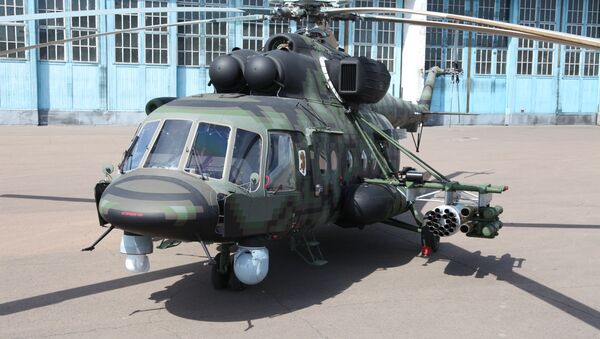 Un helicóptero de transporte y combate Mi-8AMTSh-VN - Sputnik Mundo