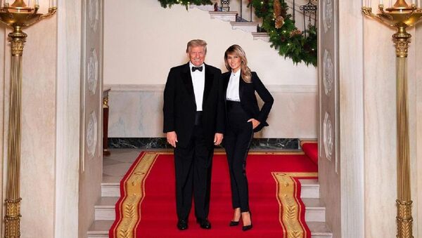 El presidente de EEUU, Donald Trump, junto a su mujer, Melania Trump - Sputnik Mundo