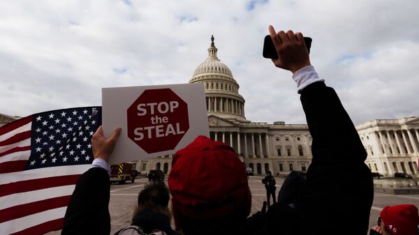 Protestas ante el Capitolio en Washington, EEUU - Sputnik Mundo