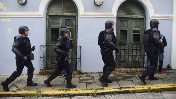 Policía en San Juan, Puerto Rico (archivo) - Sputnik Mundo