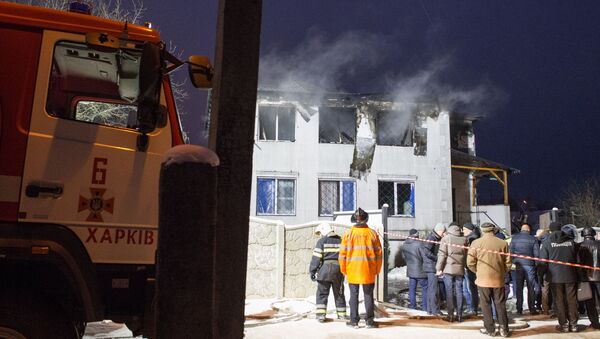 Un incendio en una residencia para mayores en la ciudad ucraniana de Járkov - Sputnik Mundo