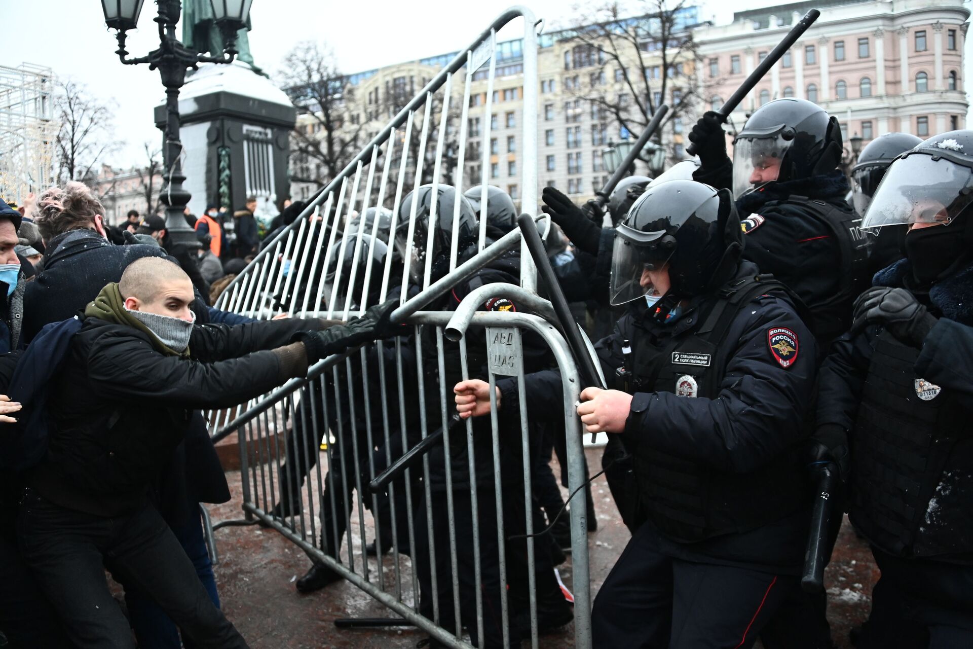 Protestas en Moscú el 23 de enero - Sputnik Mundo, 1920, 12.02.2021