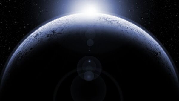 Una estrella y un planeta (imagen referencial) - Sputnik Mundo